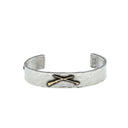Bracelet 1421 Hammered Shotgun & Fishing Rod Bracelet