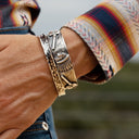 Bracelet 1808 Indian & Tomahawk Cuff Bracelet