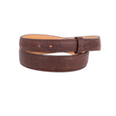 1" Tapered American Pebble Bison Hide Belt Chocolate