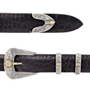 Haskell 1823 Sterling Silver Diamond Pave Arrow Buckle Set