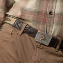 Martin 1836 Sterling & Tri-Gold Fly Trophy Buckle