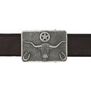 Reeves 1600 Sterling Silver Wheatgrass Engraved Texas Longhorn Trophy Buckle