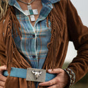 Reeves 1601 Bison Skull Trophy Buckle