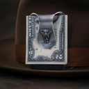 San Jacinto 1506 Sandblasted Sterling Silver Elephant Money Clip