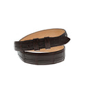 1" Tapered Chocolate Matte American Alligator Belt