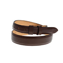 1" Tapered Smooth Italian Calf Belt Chocolate
