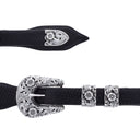 Travis 1805 3/4" Sterling Silver Overlay Buckle Set