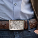 Zapata 1813 Sterling Hand-Engraved Trophy Buckle