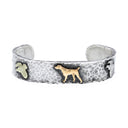 Bracelet 1416 Hammered Pointer and Flushing Quail Bracelet