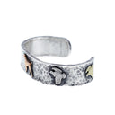 Bracelet 1416 Hammered Pointer and Flushing Quail Bracelet