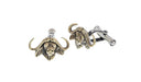Cufflinks 2032 Yellow Gold Cape Buffalo