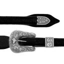 Dawson 2001 Sterling Quail Gun Engraved Buckle Set