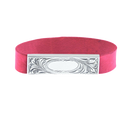 Rubber Band 1801 Sterling Scroll Engraved Money Clip